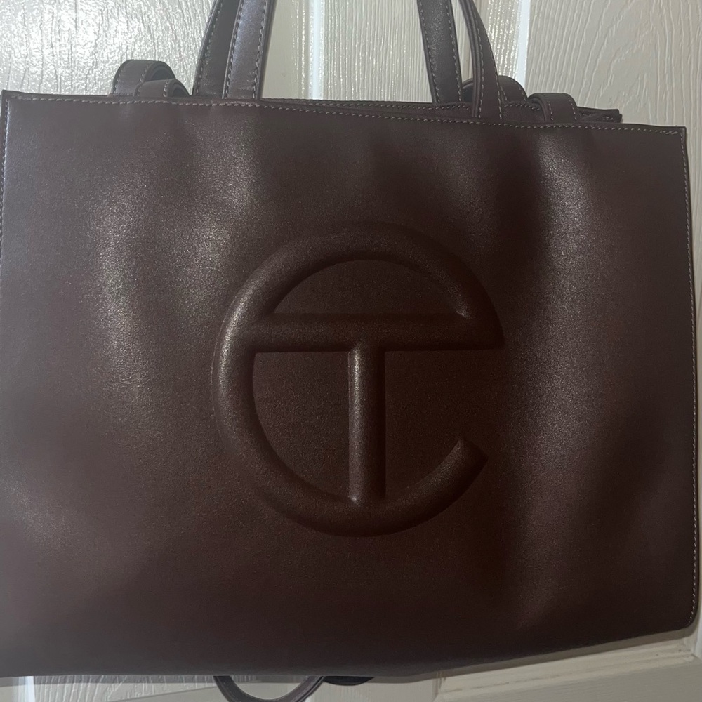 Telfar Brown Medium Shopper Bag